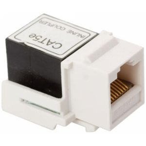Adaptador jack a jack RJ45 de 8 toma corrientes CAT 5e, tipo Keystone