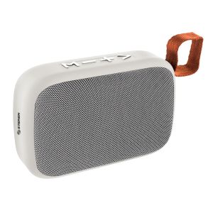 Mini Bocina Bluetooth* con reproductor USB/microSD color blanco y gris