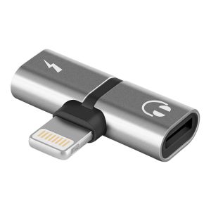 Adaptador / Splitter Lightning para audio y carga