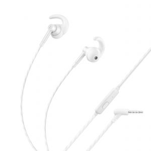 Audífonos manos libres Sport con auriculares rubber color blanco