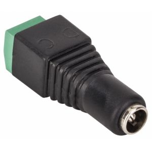 Juego de 2 adaptadores de Jack invertido 2,1 mm a 2 terminales
