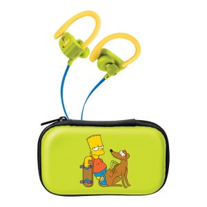 Audífonos Bluetooth* Sport Free con cable plano The Simpsonsâ€ž¢-BartMascota