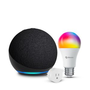 Alexa ECHO 5ª Gen más contacto Wi-Fi y bombillo Wi-Fi (ECHO DOT 5 GEN NE / SHOME-100 / SHOME-120)