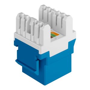 Jack RJ45 de 8 toma corrientes a 180° CAT 6, tipo Keystone