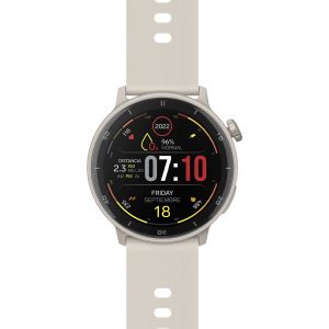 Smart Watch Bluetooth* Touch AMOLED* con función GPS, 1.4", 3 ATM, 22 mm color beige