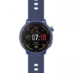 Smart Watch Bluetooth* Touch AMOLED* con función GPS, 1.4", 3 ATM, 22 mm color azul